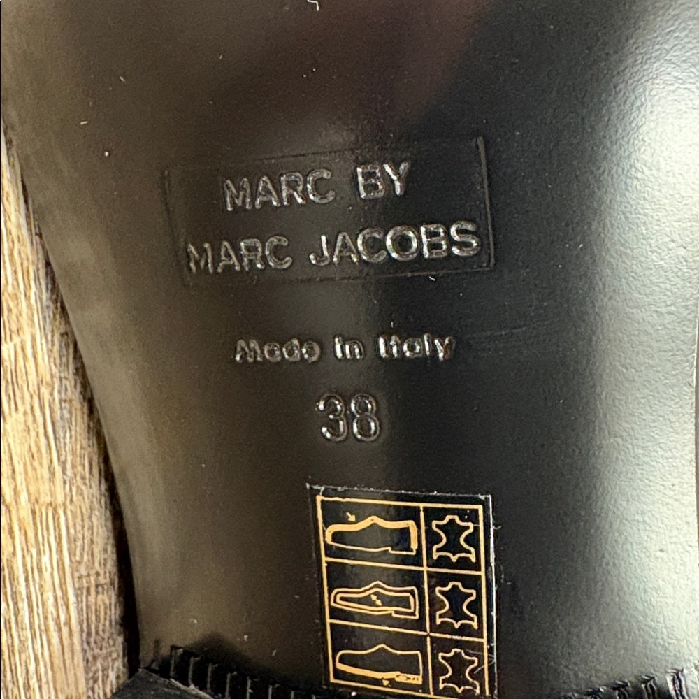 NEW Marc by Marc Jacobs Women’s Black Patent Leather Oxford Shoes (Size 8) - Picture 7 of 10